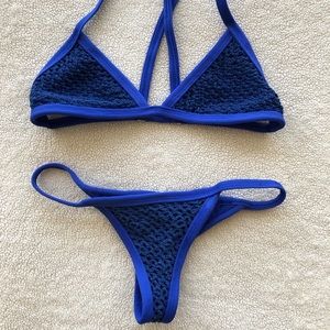Posh Pua Blue Crochet set